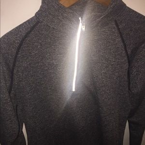 Gray Athletic long sleeve 3/4 zip up